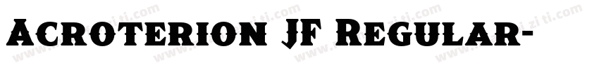 Acroterion JF Regular字体转换